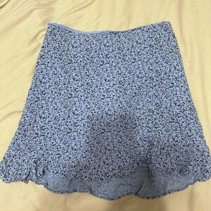 Forever 21 Blue Floral Skirt Size Small